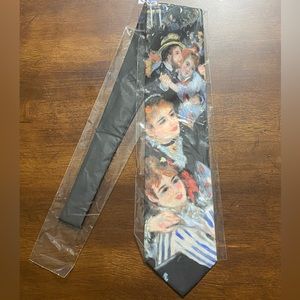 Vintage Y2K MARLIN Renoir Dancing Lemoulin De La Galette Tie